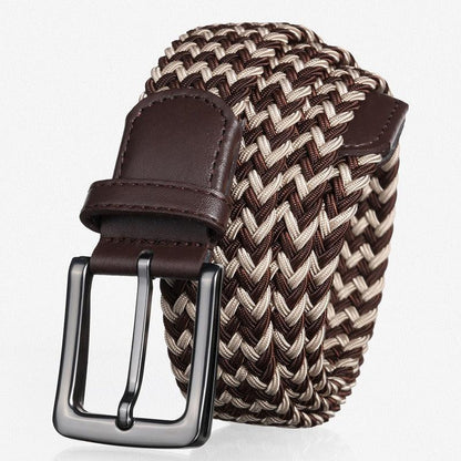 Belt braided elastic for men, model Lynseee - Zictor