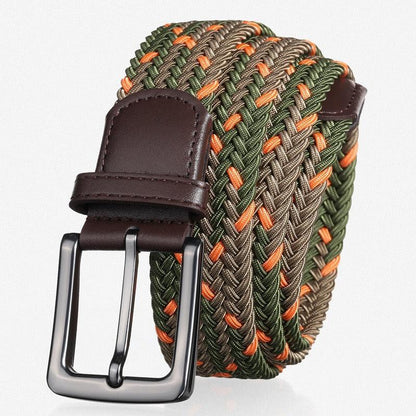 Belt braided elastic for men, model Lynseee - Zictor