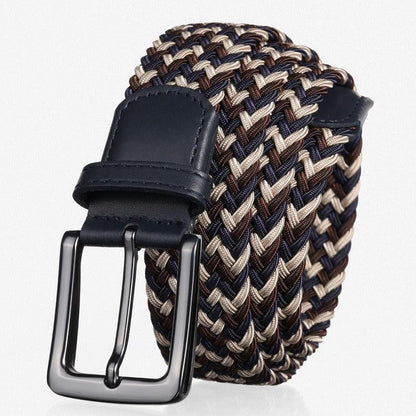Belt braided elastic for men, model Lynseee - Zictor