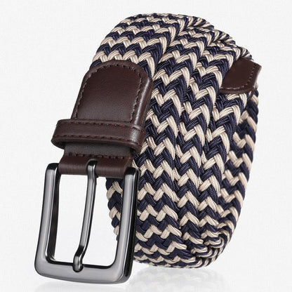 Belt braided elastic for men, model Lynseee - Zictor