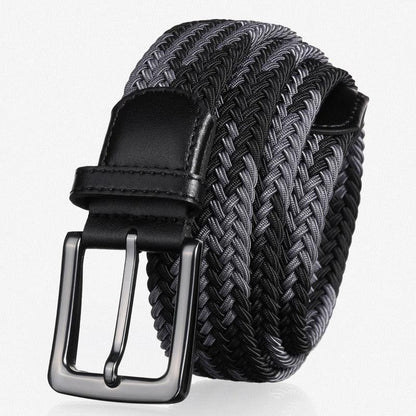 Belt braided elastic for men, model Lynseee - Zictor