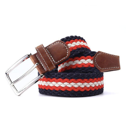 Belt braided elastic for men, model Maison - Zictor
