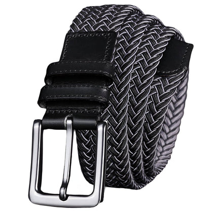 Belt braided elastic for men, model Monroe - Zictor
