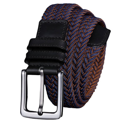 Belt braided elastic for men, model Monroe - Zictor