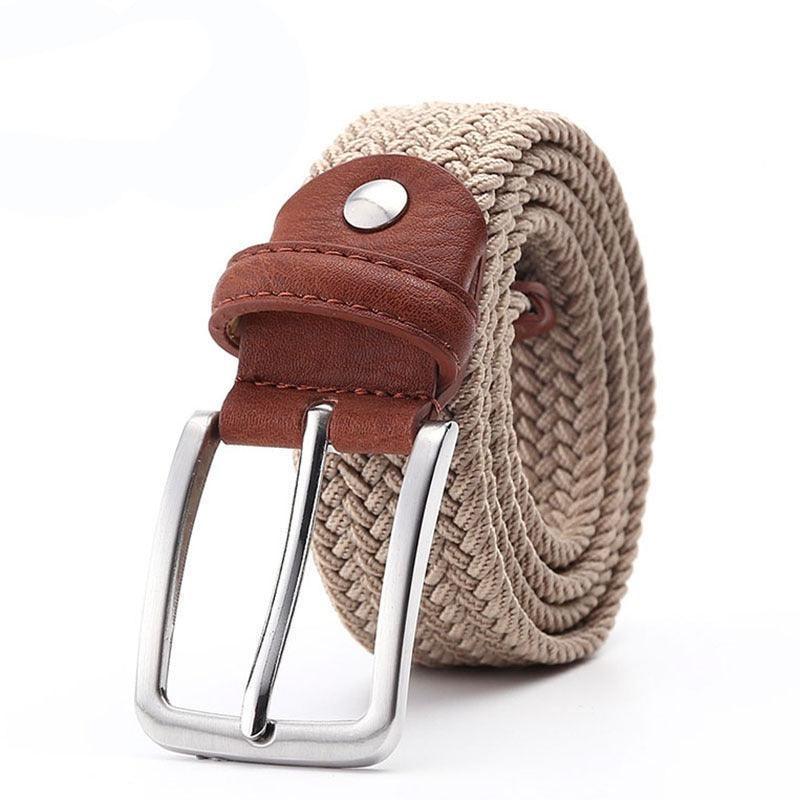 Belt braided elastic for men, model Qin - Zictor