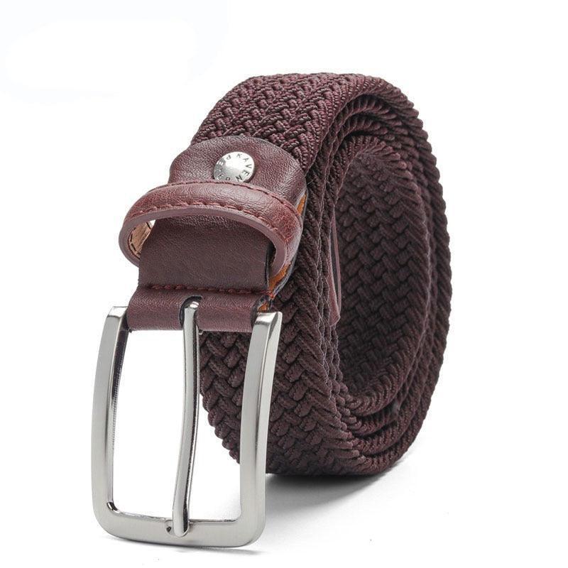 Belt braided elastic for men, model Qin - Zictor