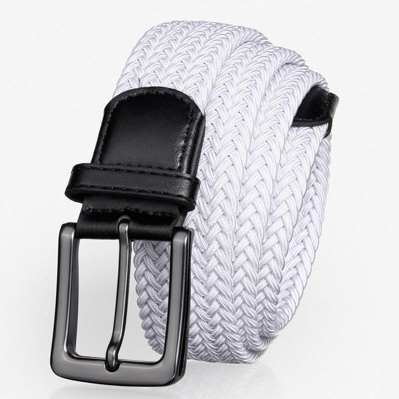 Belt braided elastic for men, model Rylie - Zictor