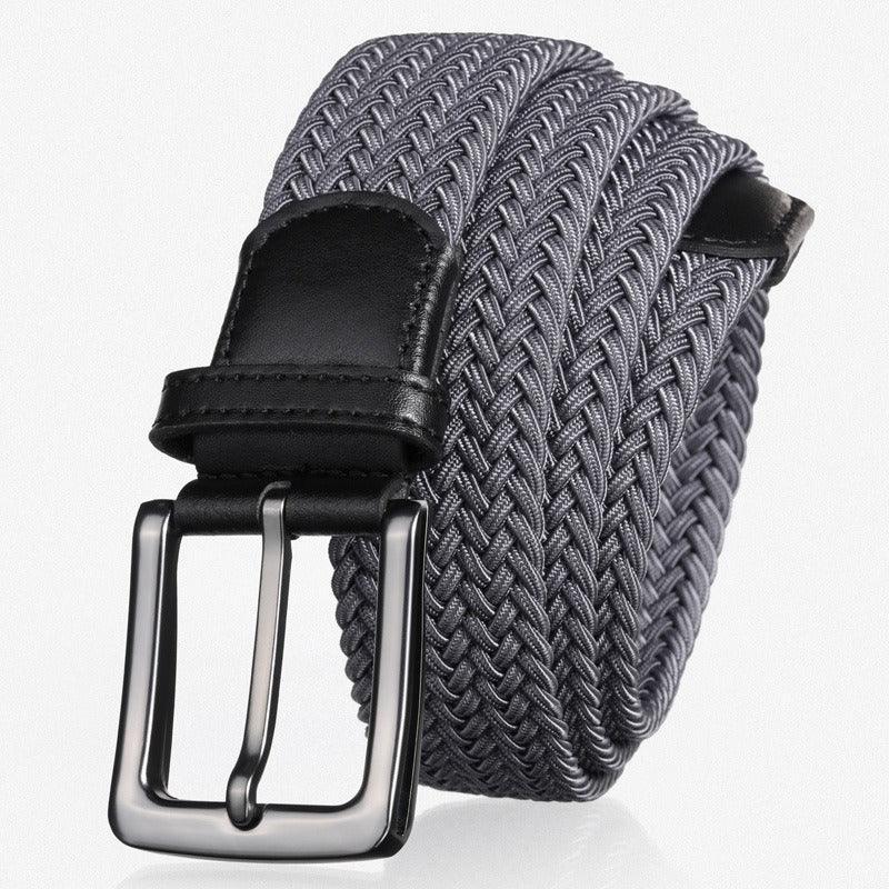 Belt braided elastic for men, model Rylie - Zictor