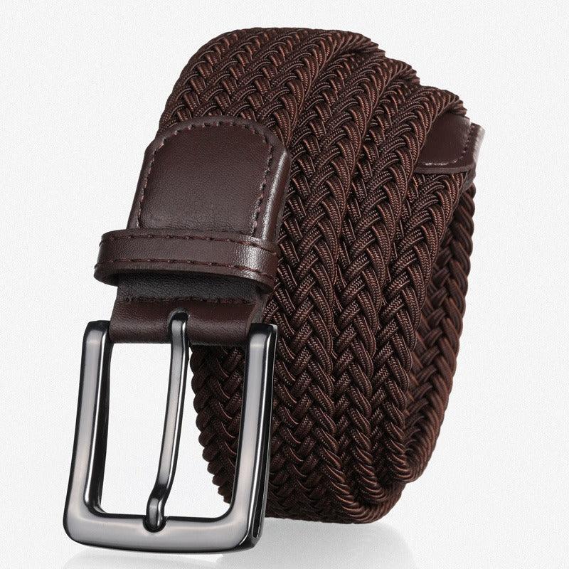 Belt braided elastic for men, model Rylie - Zictor