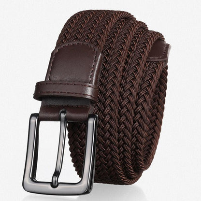 Belt braided elastic for men, model Rylie - Zictor