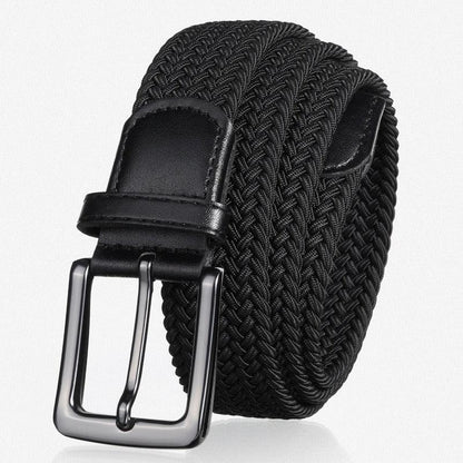 Belt braided elastic for men, model Rylie - Zictor