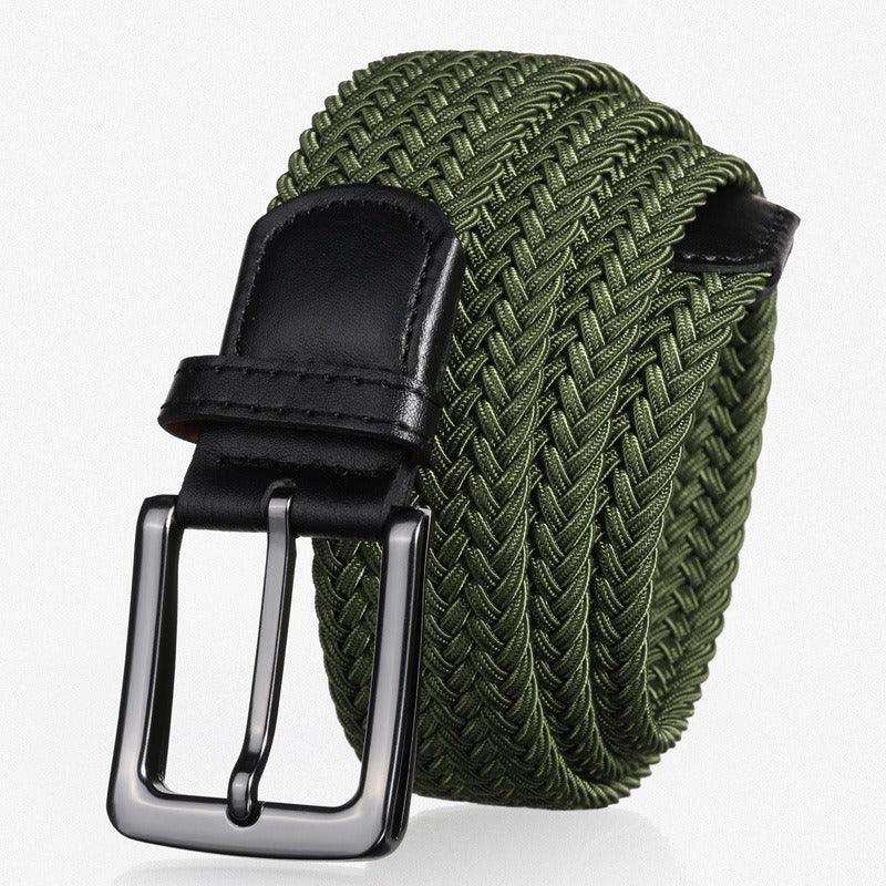 Belt braided elastic for men, model Rylie - Zictor