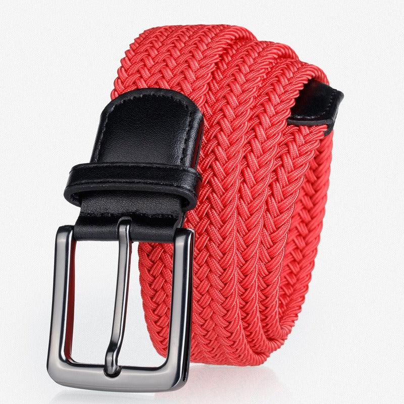 Belt braided elastic for men, model Rylie - Zictor