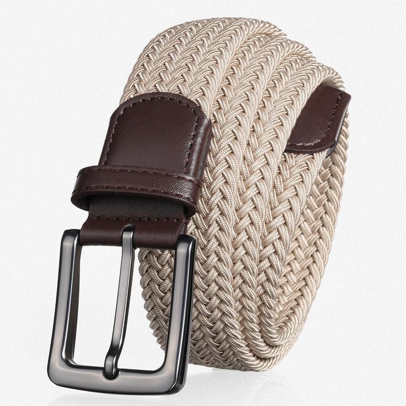 Belt braided elastic for men, model Rylie - Zictor