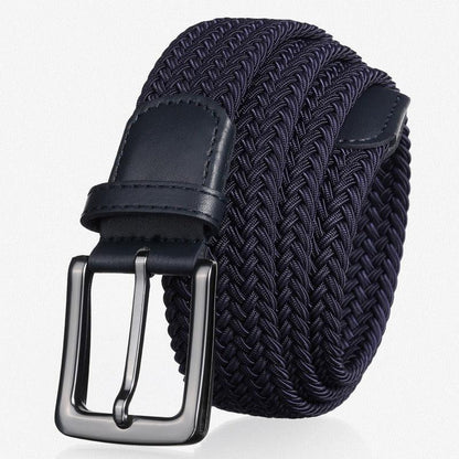 Belt braided elastic for men, model Rylie - Zictor