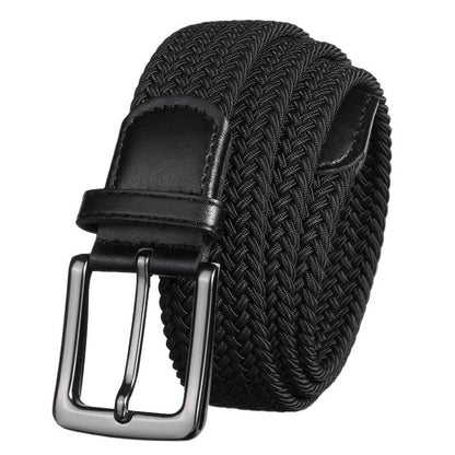 Belt braided elastic for men, model Rylie - Zictor