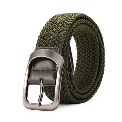 Belt braided elastic for men, model Sloane - Zictor
