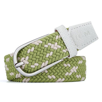 Belt braided elastic for women, model Aubree - Zictor