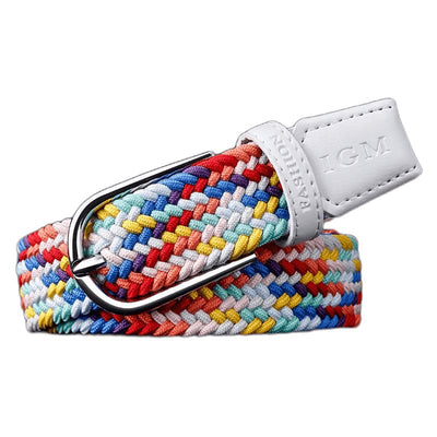 Elastic Belt for Women Multicolor Braided - Model Finch