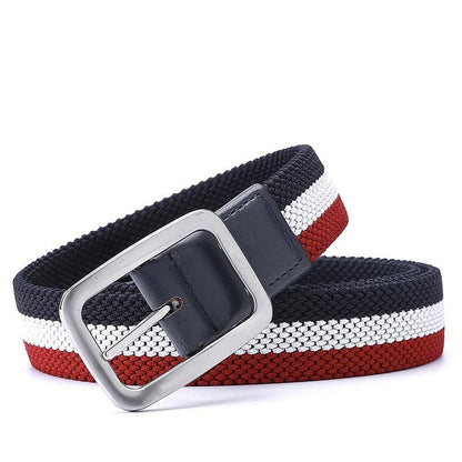 Belt braided for men, model Lake - Zictor