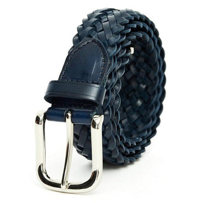 Braided Belt Navy Blue For Men - Model Dru