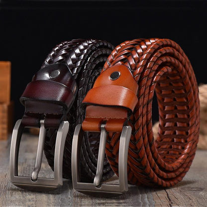 Copie Of Belt Braided In Leather Model Hanh by Zictor
