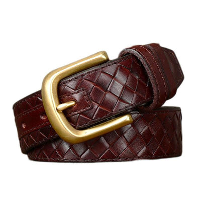 Braided Belt Zictor Gold Buckle - Model Terree