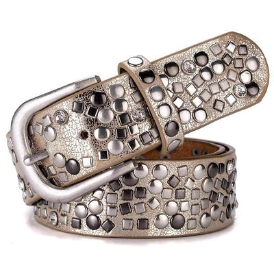 Studded Belt With Rivets - Model Tariro
