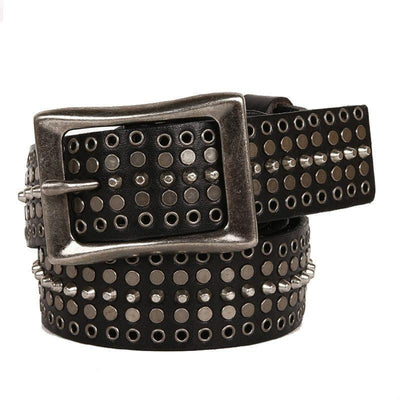 Women Studded Belt With Rivets - Model Harley