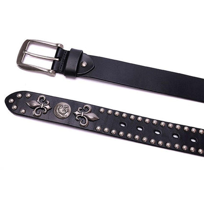Belt With Fleurs Of Lys And Tetes Of Mort Model Aris by Zictor