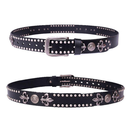 Belt With Fleurs Of Lys And Tetes Of Mort Model Aris by Zictor
