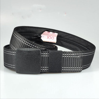 Belt Cache Billets in nylon for men ou women, model Noah - Zictor