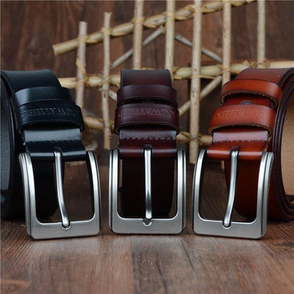 Belt In Leather For Men Model Grey by Zictor