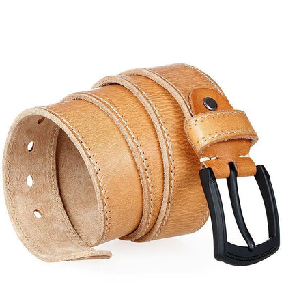 Belt Casual in leather for men, model Dylan - Zictor
