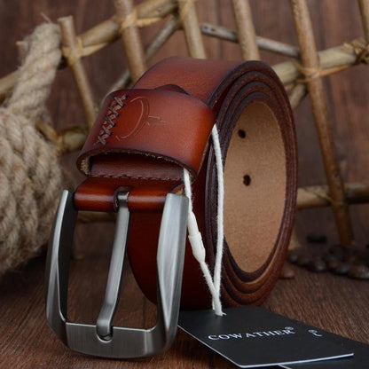 Belt Casual in leather for men, model Haden - Zictor