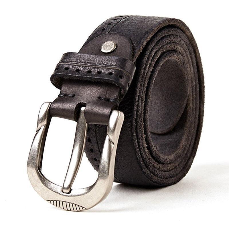 Belt Casual in leather for men, model Jona - Zictor