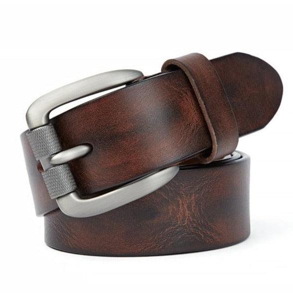 Belt Casual in leather for men, model Kai - Zictor