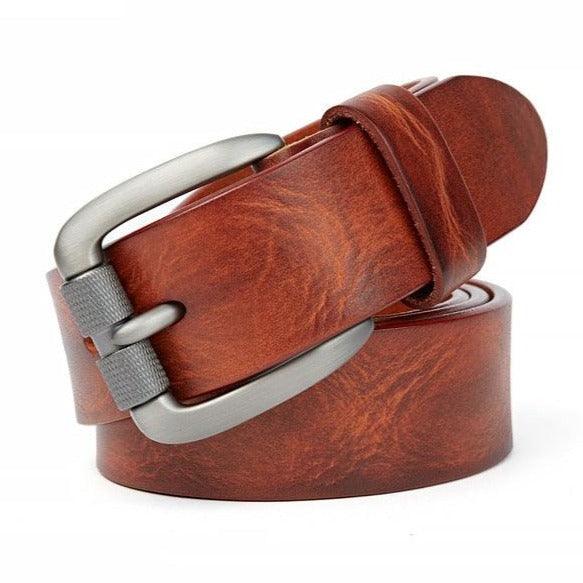 Belt Casual in leather for men, model Kai - Zictor