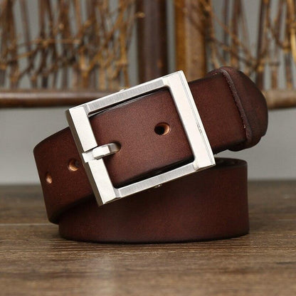 Belt Casual in leather for men, model Kyree - Zictor