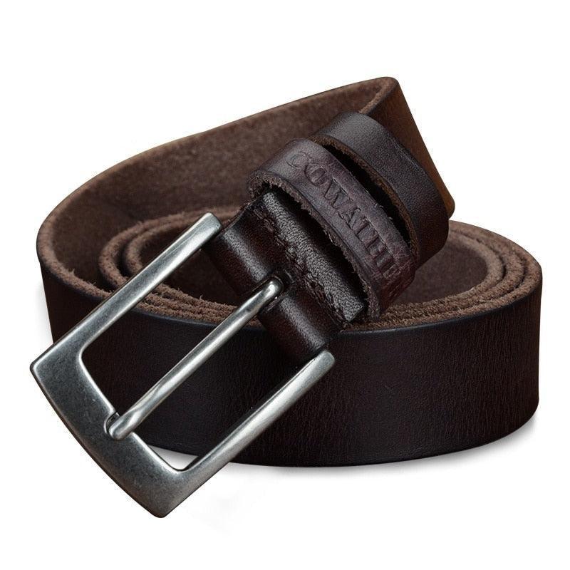 Belt Casual in leather for men, model Rune - Zictor