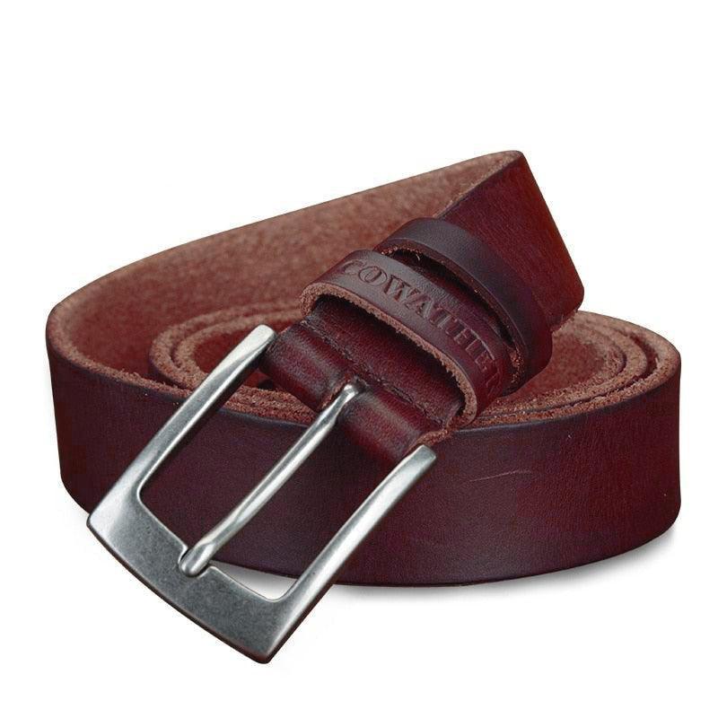 Belt Casual in leather for men, model Rune - Zictor