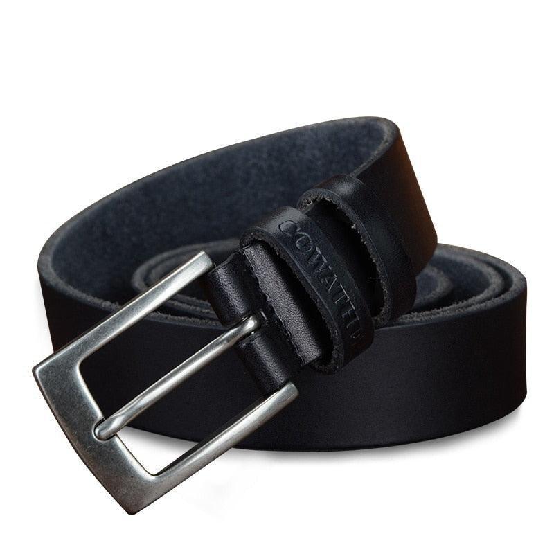 Belt Casual in leather for men, model Rune - Zictor