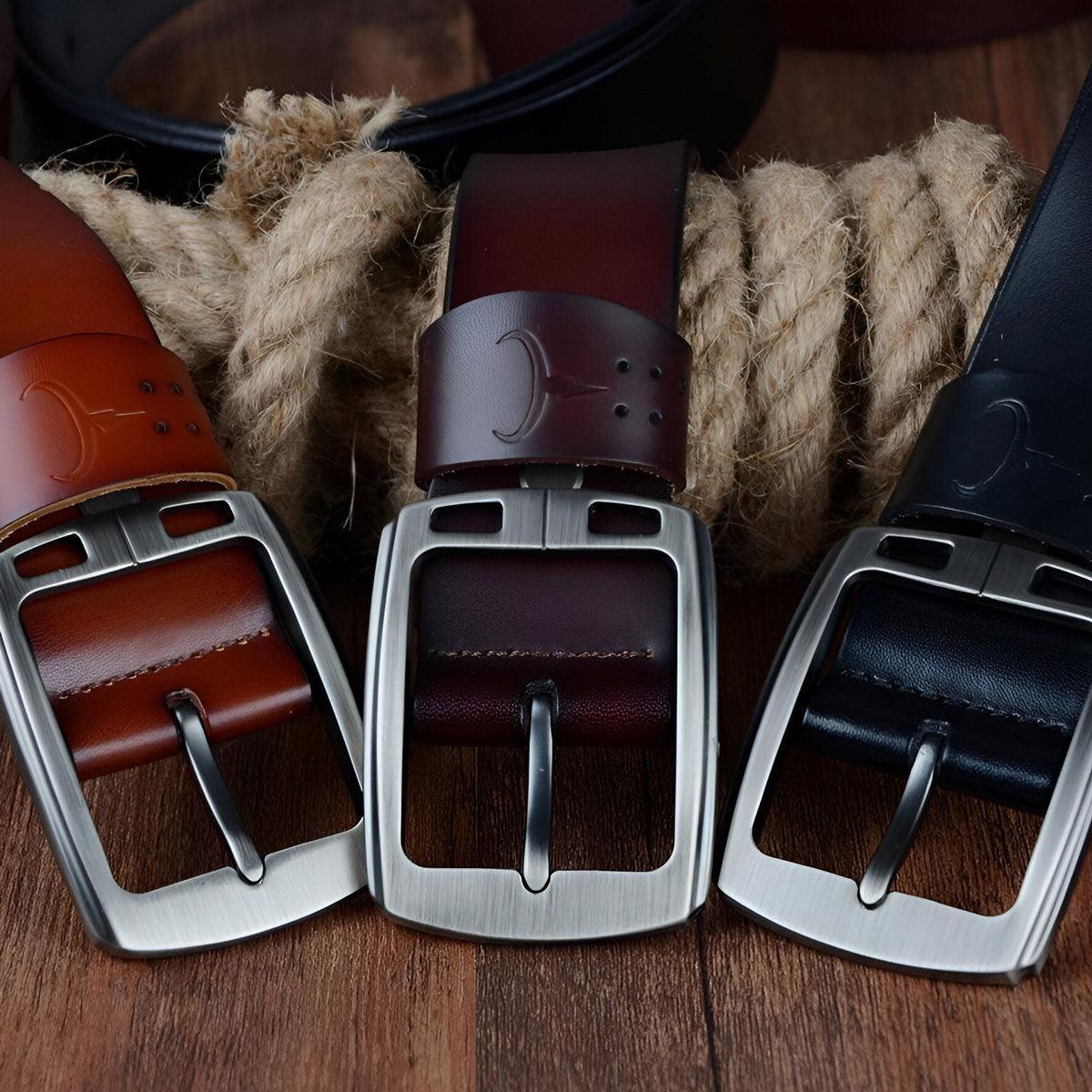 Belt In Leather For Men Model Rowana by Zictor