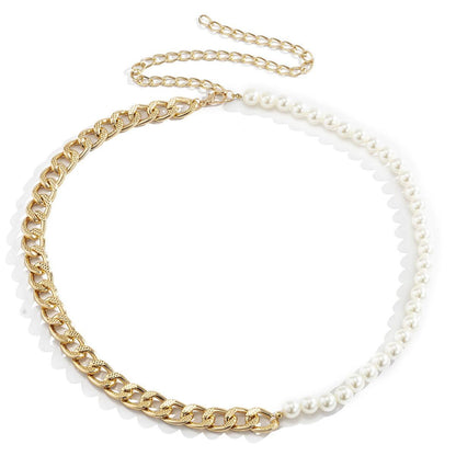 Belt chaîne for women, model Amal - Zictor