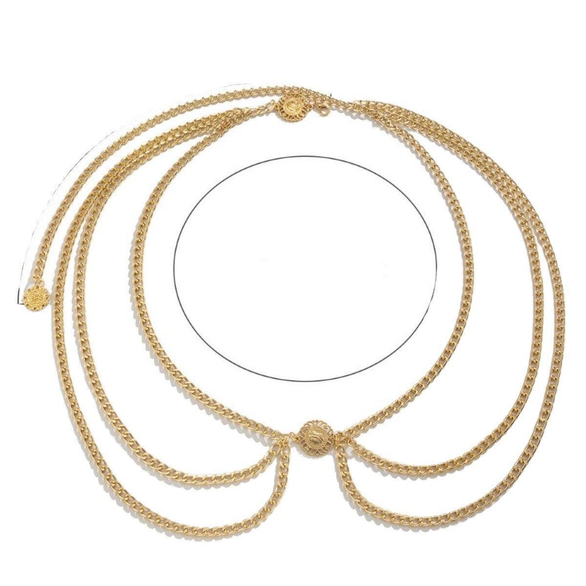 Belt chaîne for women, model BKendrix - Zictor