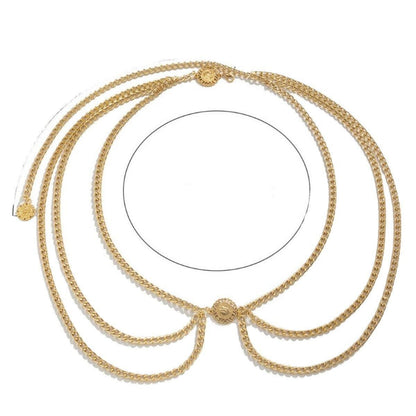 Belt chaîne for women, model BKendrix - Zictor
