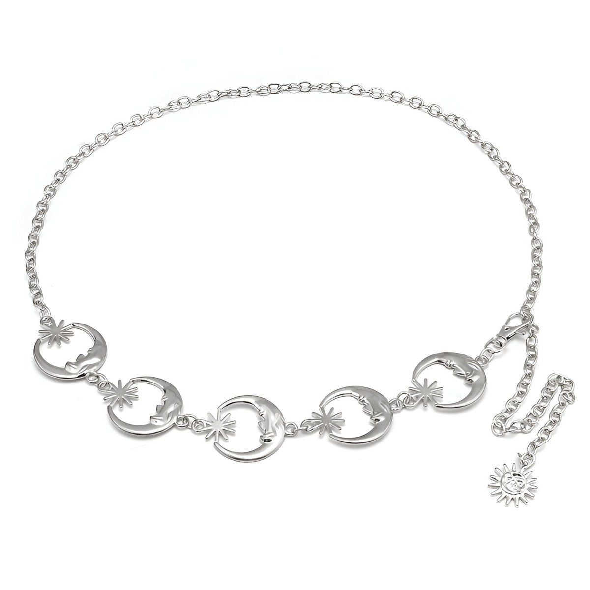 Belt chaîne for women, model Caseie - Zictor