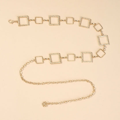 Belt chaîne for women, model Ezri - Zictor