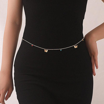 Chain Belt for Women Butterfly Pendants - Model Kehinde