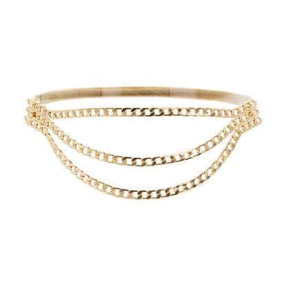 Belt chaîne for women, model Kendrixell - Zictor